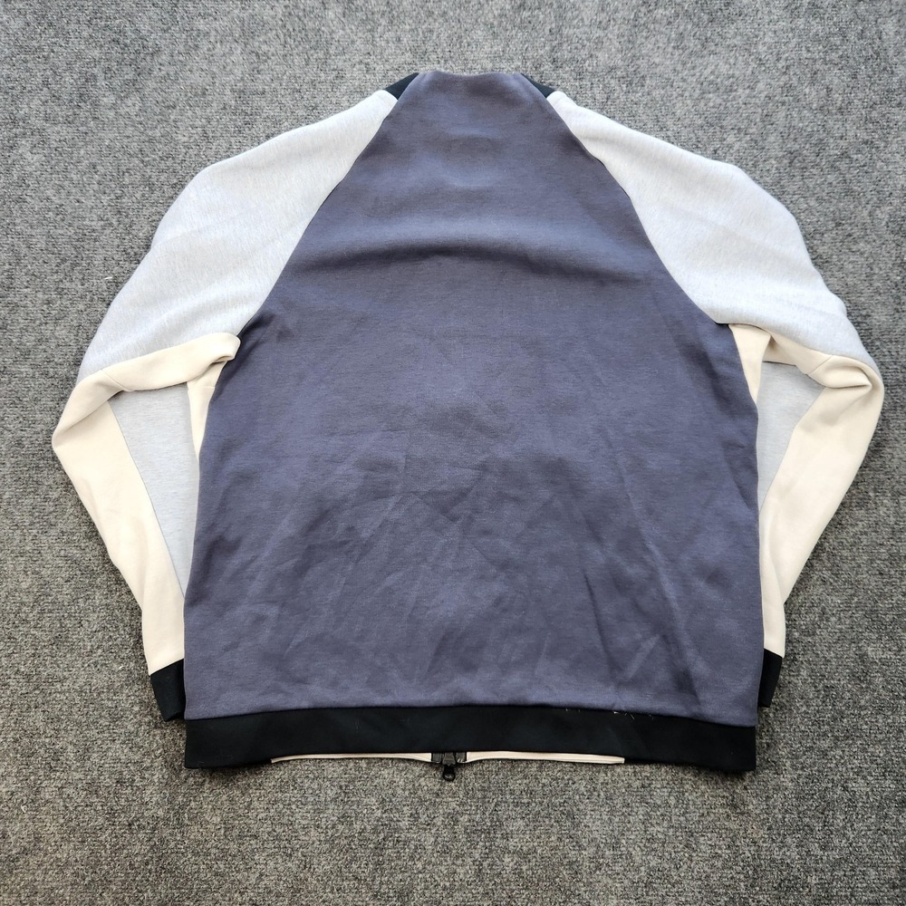 Nike  Tech Fleece‎ Jacket Mens Large Colorblock Full Zip Pockets Blue Gray - Picture 4 of 8